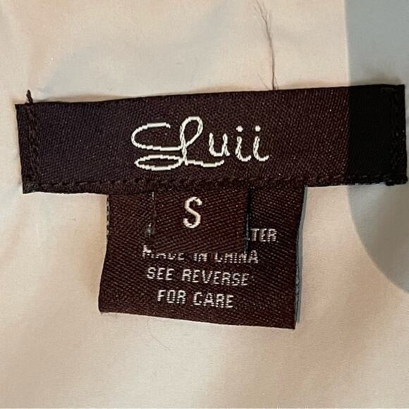 Anthropologie Luii Tan Ruched Zippered Neutral Versatile Jacket NWOT Size S - Picture 10 of 13